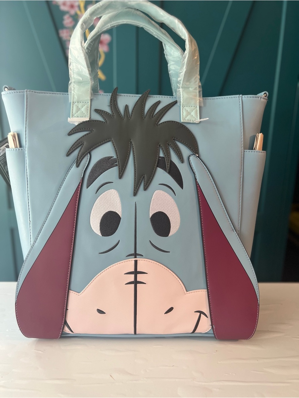 Eeyore-Themed loungefly Light Blue Tote Bag